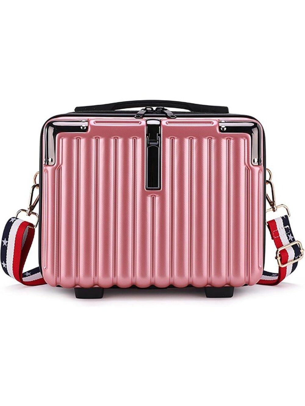 Portable Mini Hard Shell Makeup Case - Stress-Resistant Travel Organizer with